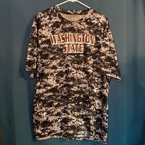 Washington State University Pixelated Winter Camo Performance T-Shirt